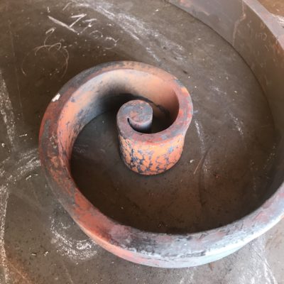 Volute en fer forgé 50x10